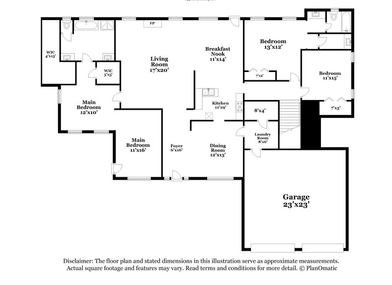 2,320/Mo, 160 Blue Smoke Trl Hampton, GA 30228 Floor Plan View