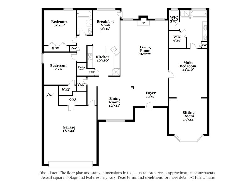 2,180/Mo, 20 Tavern Grn Dallas, GA 30157 Floor Plan View