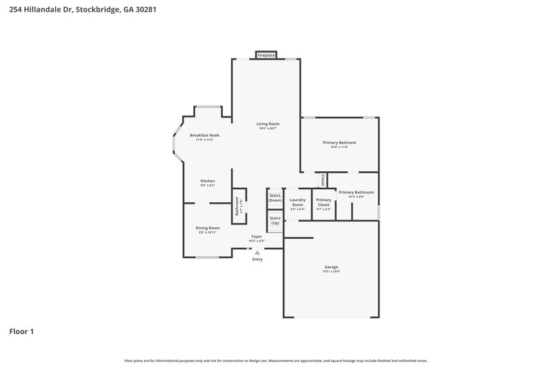 0/Mo, 254 Hillandale Dr Stockbridge, GA 30281 Floor Plan View 2