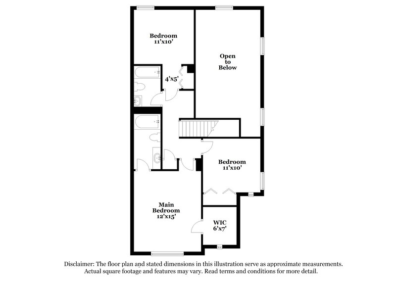 1,890/Mo, 3419 Sable Chase Ln Atlanta, GA 30349 Floor Plan View 2