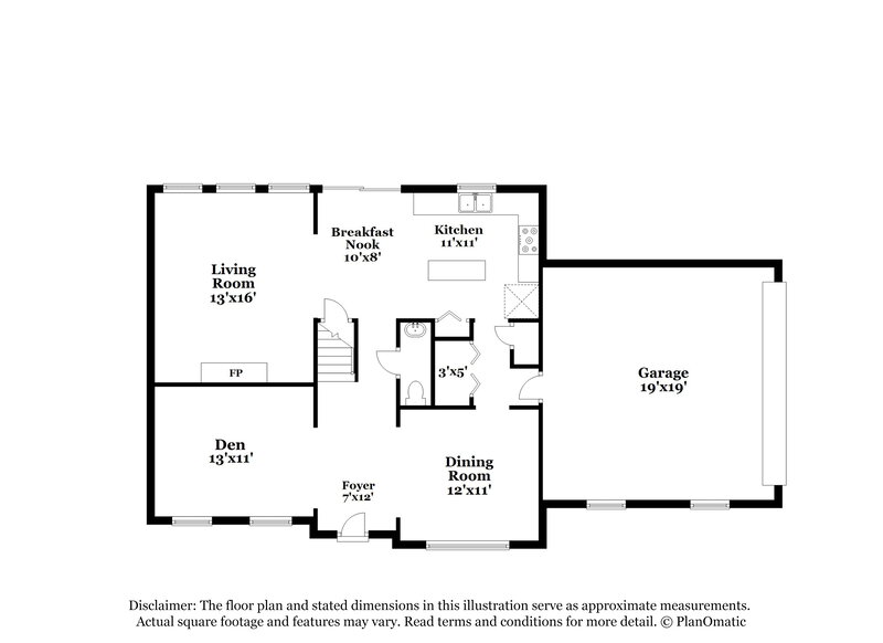 2,190/Mo, 209 Chamberlyn Ln Hiram, GA 30141 Floorplan View