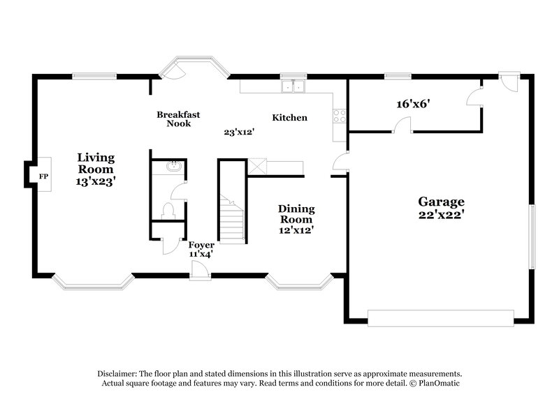 3,260/Mo, 5902 Bridgemont Pl NW Acworth, GA 30101 Floorplan View