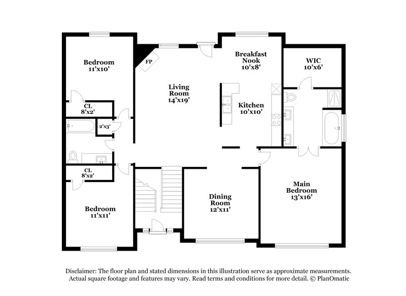3,070/Mo, 1483 Virgil Pond Ln Loganville, GA 30052 Floor Plan View 2