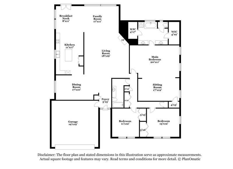 2,425/Mo, 1924 Westover Ln NW Kennesaw, GA 30152 Floor Plan View