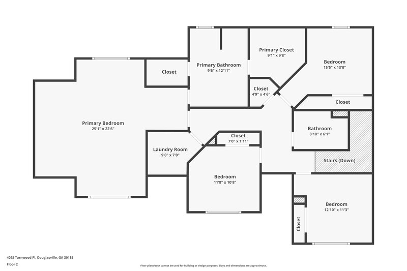 2,230/Mo, 4025 Tarnwood Pl Douglasville, GA 30135 Floor Plan View