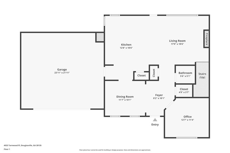 2,230/Mo, 4025 Tarnwood Pl Douglasville, GA 30135 Floor Plan View 2