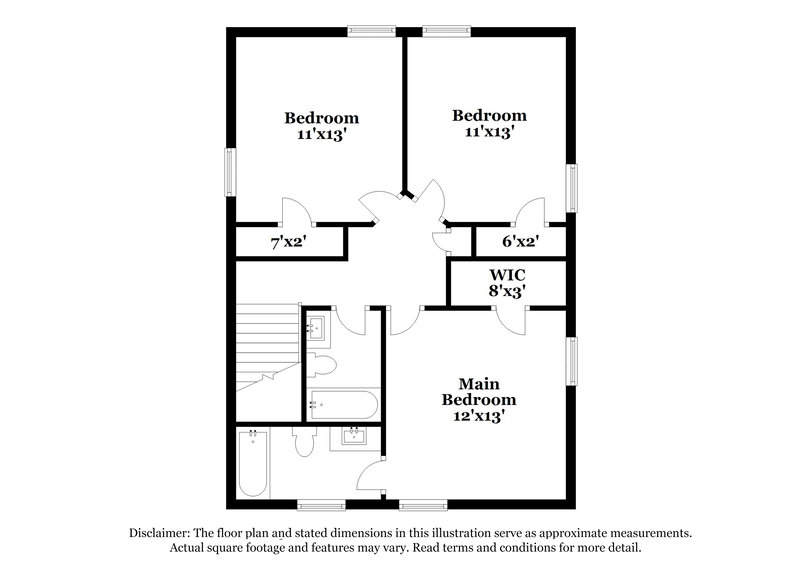 1,950/Mo, 1863 Phillips Ave East Point, GA 30344 Floorplan View 2