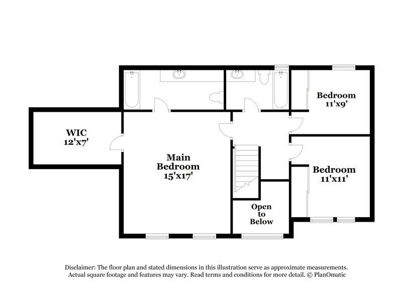 2,190/Mo, 1655 Rambling Woods Dr Lawrenceville, GA 30043 Floor Plan View 2