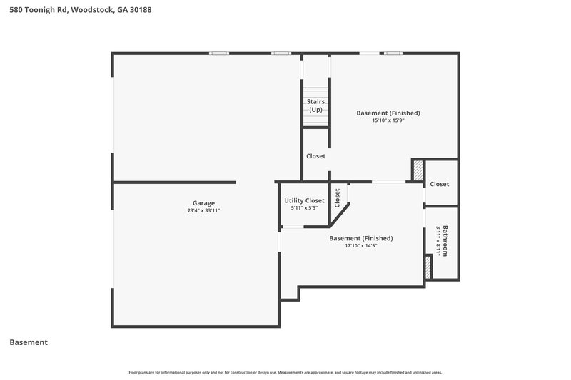 2,520/Mo, 580 Toonigh Rd Woodstock, GA 30188 Floorplan View 2