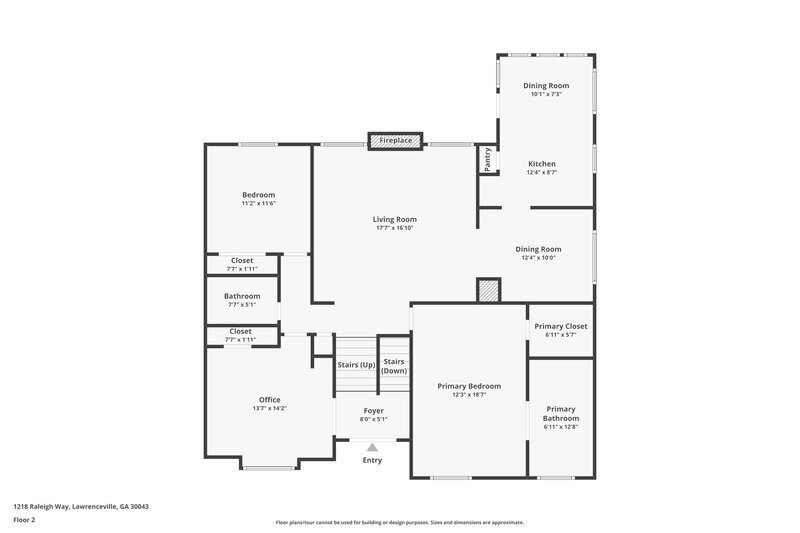 3,470/Mo, 1218 Raleigh Way Lawrenceville, GA 30043 Floorplan View