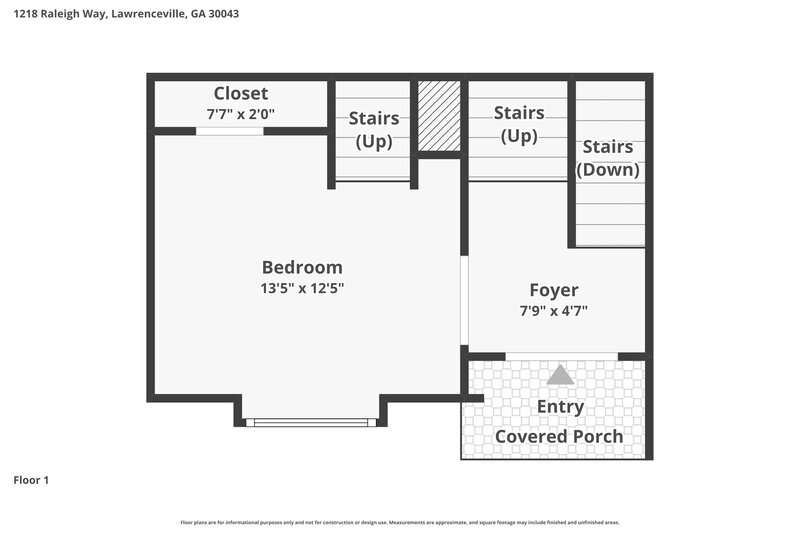 2,575/Mo, 1218 Raleigh Way Lawrenceville, GA 30043 Floor Plan View 2