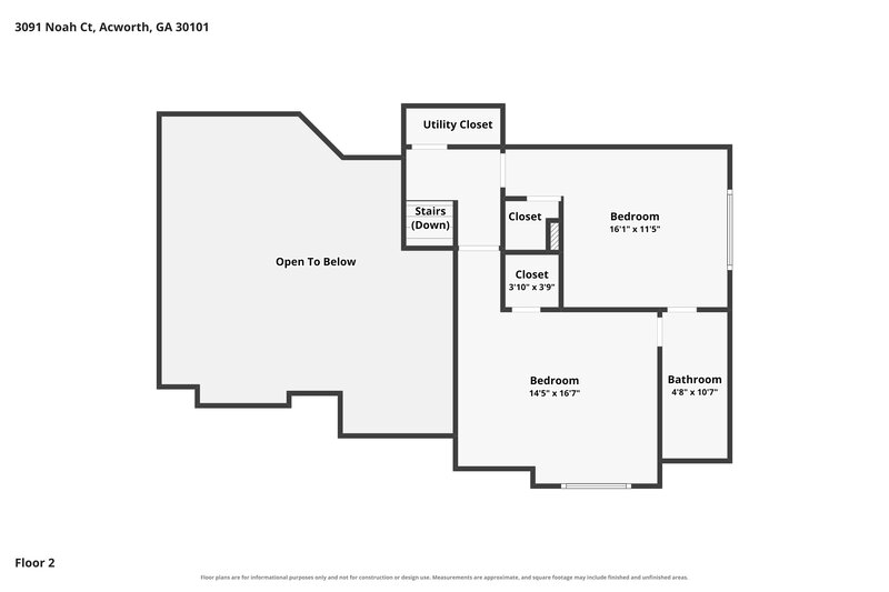 2,190/Mo, 3091 Noah Ct Acworth, GA 30101 Floor Plan View