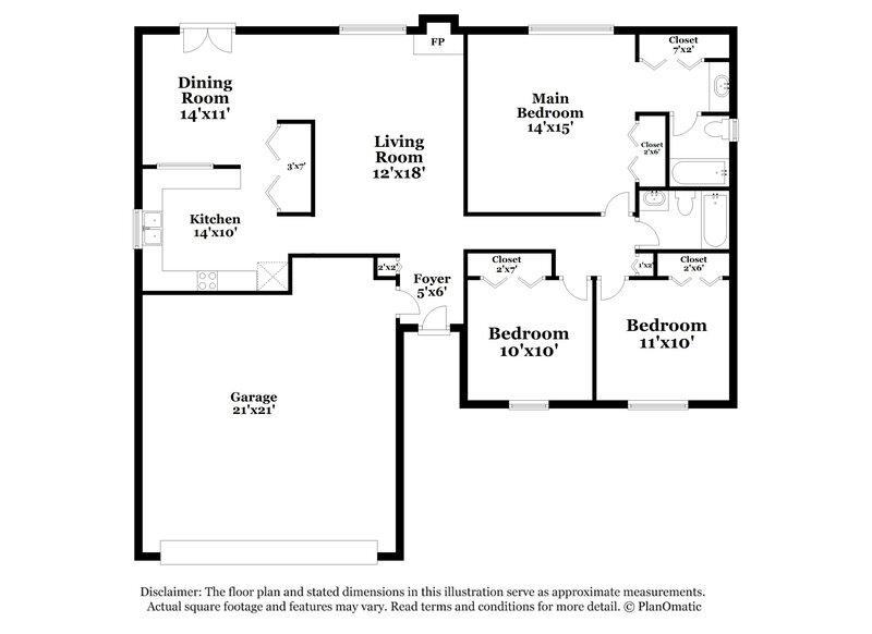 2,205/Mo, 102 Dove Rise Peachtree City, GA 30269 Floor Plan View