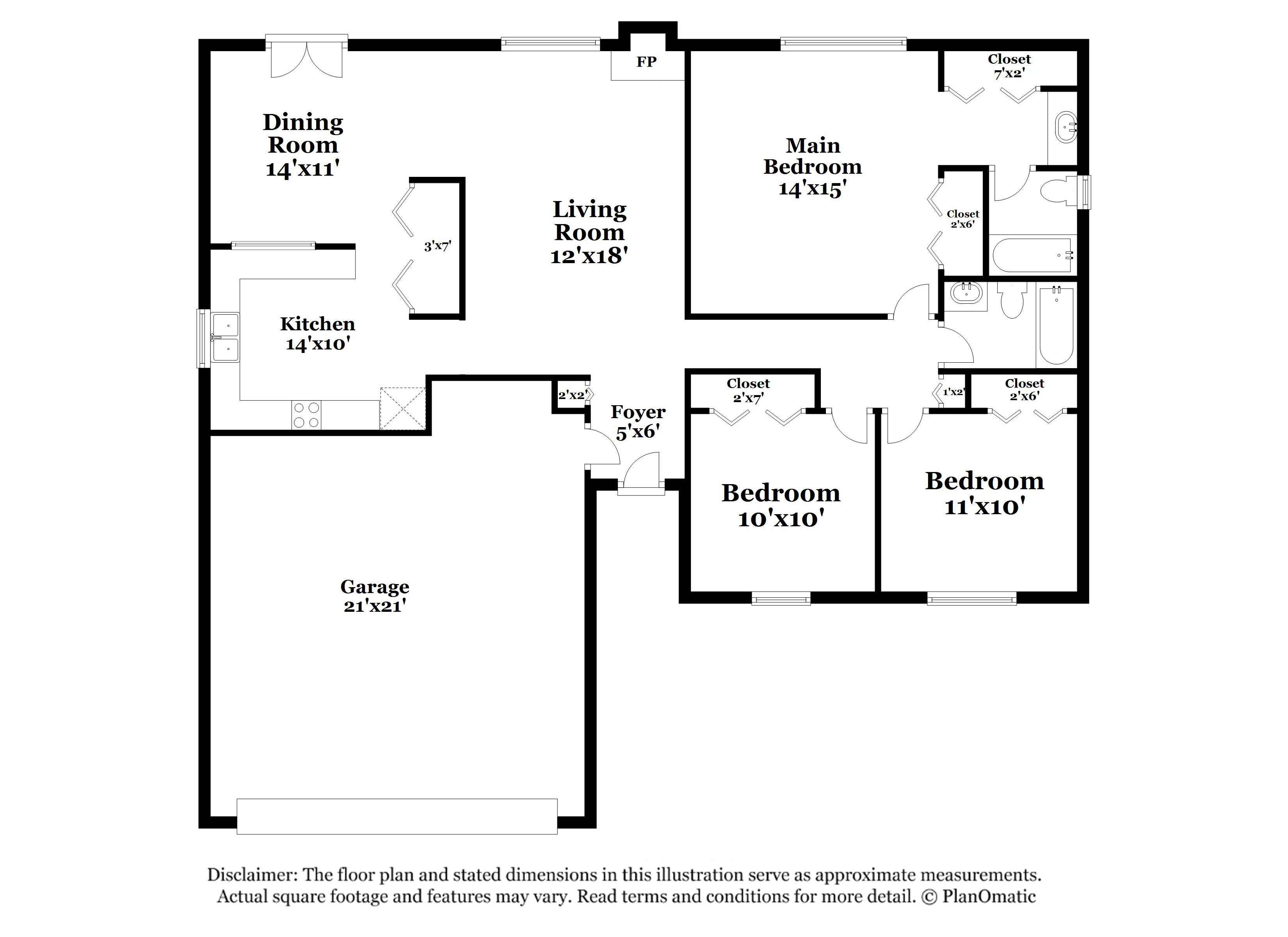 2,220/Mo, 102 Dove Rise Peachtree City, GA 30269 Floorplan View