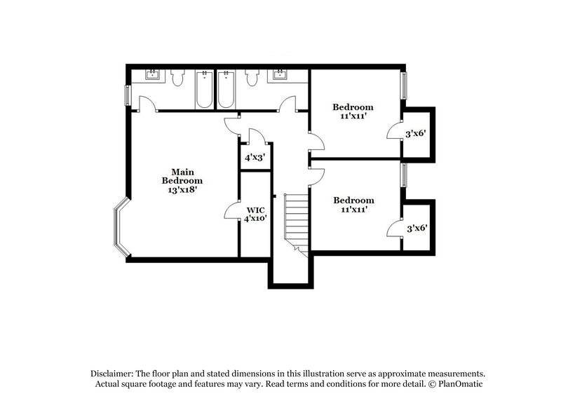 1,975/Mo, 1847 Donna Ct Lawrenceville, GA 30043 Floor Plan View 2