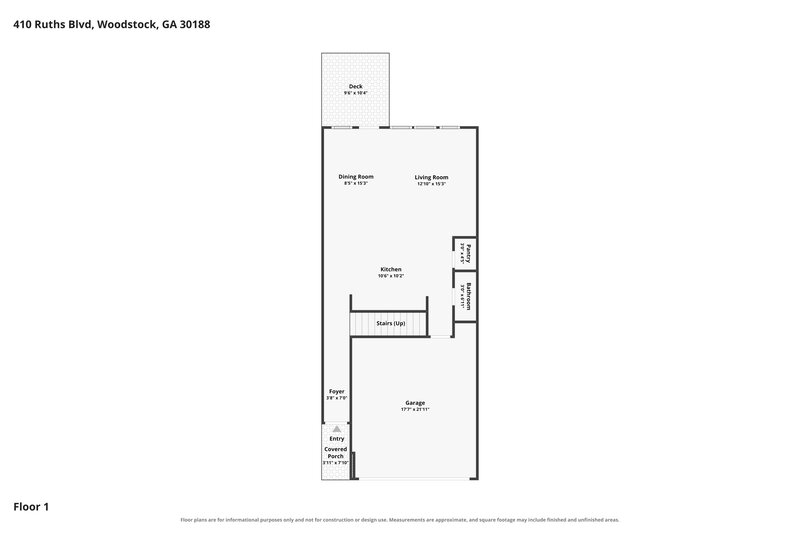 2,360/Mo, 410 Ruths Blvd Woodstock, GA 30188 Floor Plan View