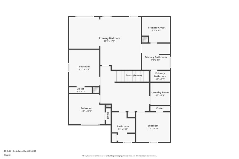 2,275/Mo, 26 Robin Rd Adairsville, GA 30103 Floor Plan View 2