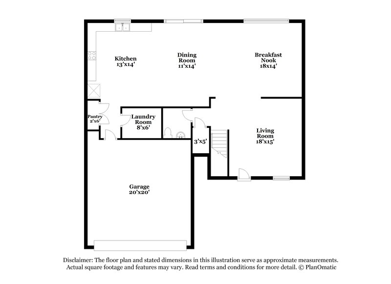 2,225/Mo, 495 Branch Valley Dr Dallas, GA 30132 Floor Plan View