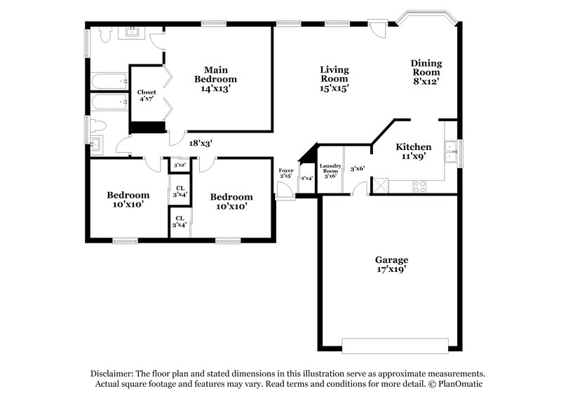2,520/Mo, 426 Ivy Crest Dr Dallas, GA 30157 Floor Plan View