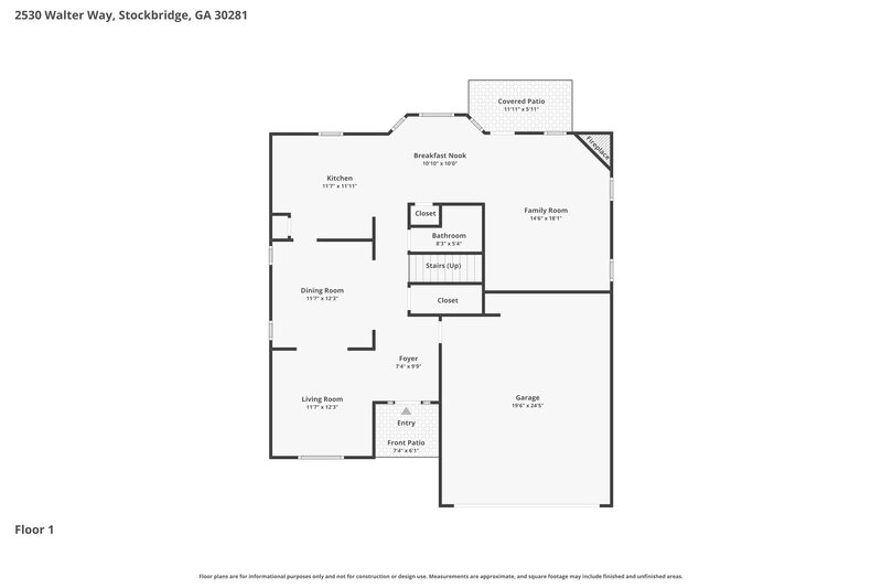 2,180/Mo, 2530 Walter Way Stockbridge, GA 30281 Floor Plan View