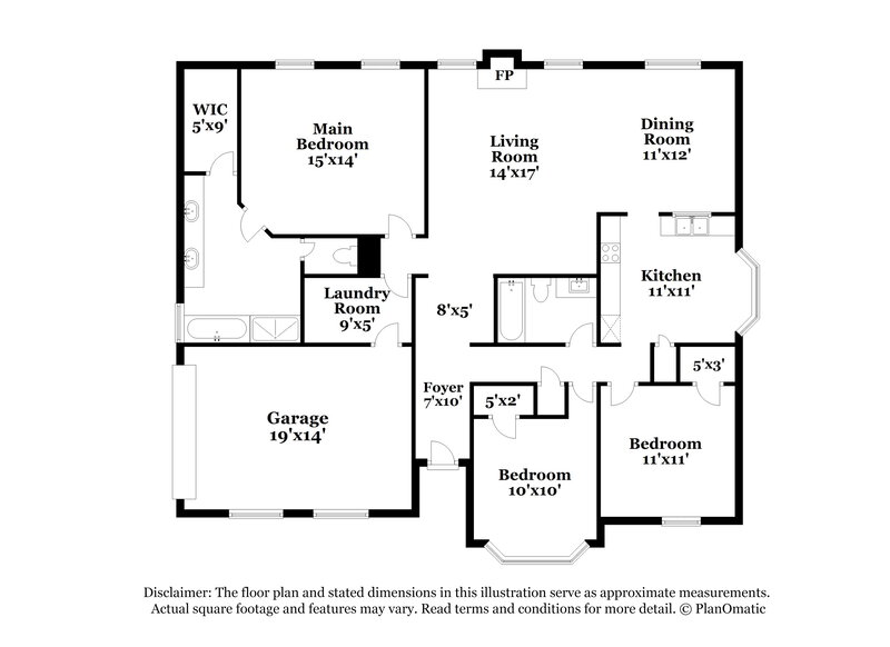 1,940/Mo, 275 Paris Dr Lawrenceville, GA 30043 Floor Plan View