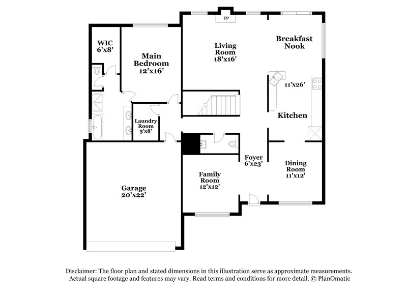 3,430/Mo, 602 Applegate Ln Stockbridge, GA 30281 Floor Plan View