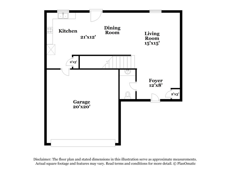 1,925/Mo, 104 Aberdeen Way Dallas, GA 30132 Floor Plan View
