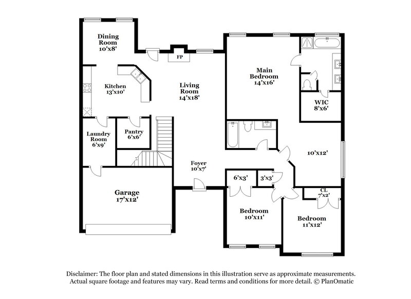 2,300/Mo, 844 Pinnacle Dr Winder, GA 30680 Floorplan View