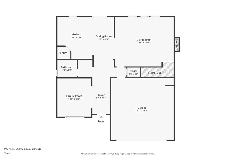 3,580/Mo, 3584 Elk Horn Trl SW Atlanta, GA 30349 Floor Plan View