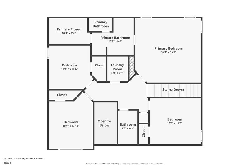 3,580/Mo, 3584 Elk Horn Trl SW Atlanta, GA 30349 Floor Plan View 2