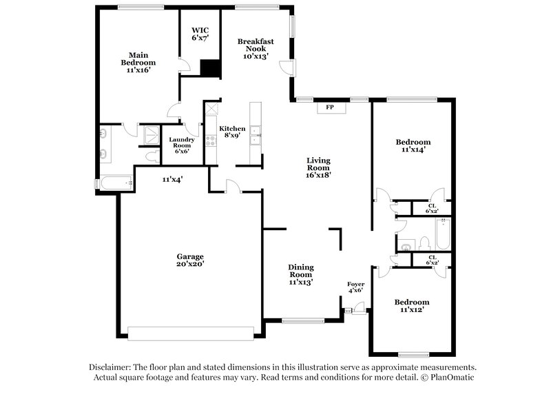 2,950/Mo, 225 Comet Ct Dallas, GA 30157 Floor Plan View