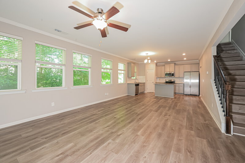 2,590/Mo, 6755 Hill Rock Ln Fairburn, GA 30213 Living Room View 2
