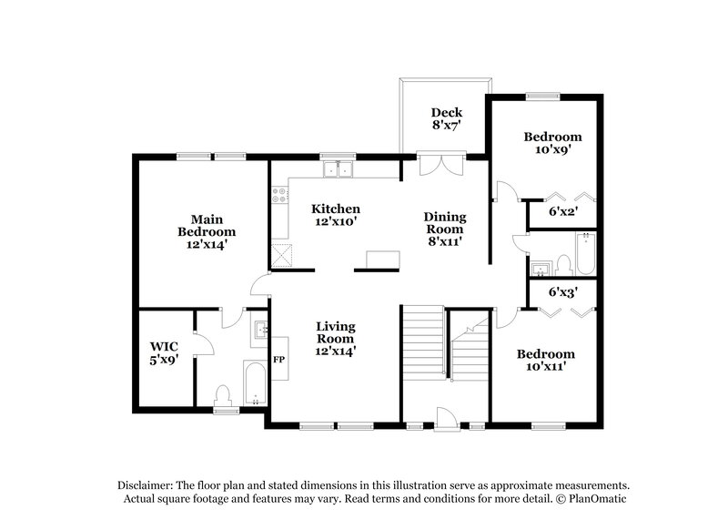 2,170/Mo, 23 Dewey Dr Adairsville, GA 30103 Floor Plan View
