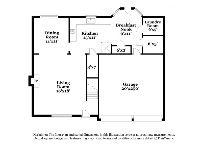 2,205/Mo, 2099 Mulberry Ln Lithonia, GA 30058 Floorplan View