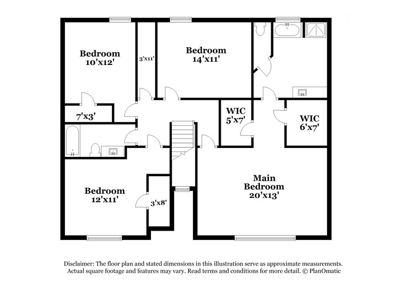 2,205/Mo, 2099 Mulberry Ln Lithonia, GA 30058 Floorplan View 2