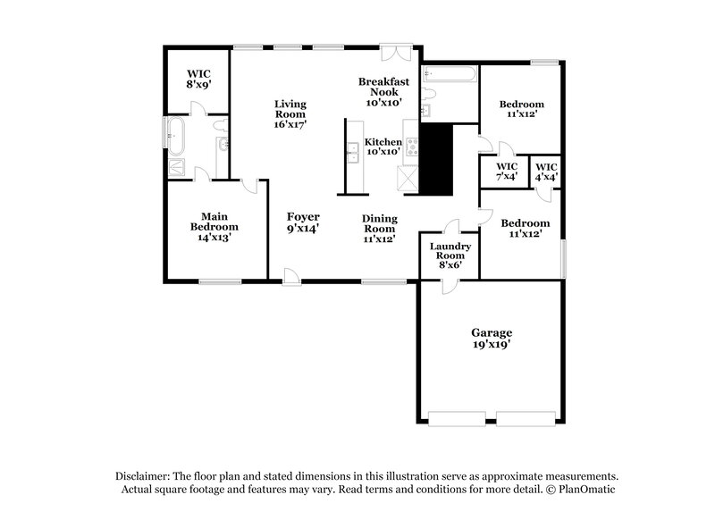 2,135/Mo, 228 Red Maple Way Dallas, GA 30157 Floor Plan View