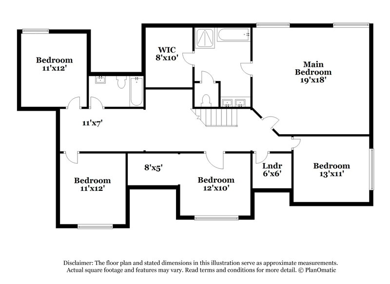 2,520/Mo, 4429 Estate St South Fulton, GA 30349 Floor Plan View 2