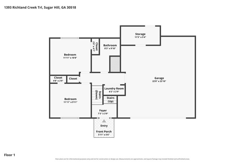 2,145/Mo, 1393 Richland Creek Trl Sugar Hill, GA 30518 Floor Plan View