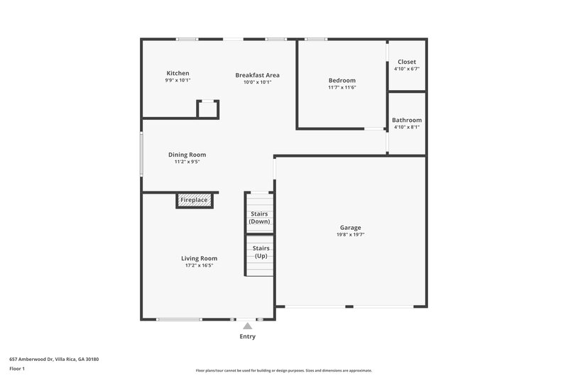 2,275/Mo, 657 Amberwood Dr Villa Rica, GA 30180 Floor Plan View