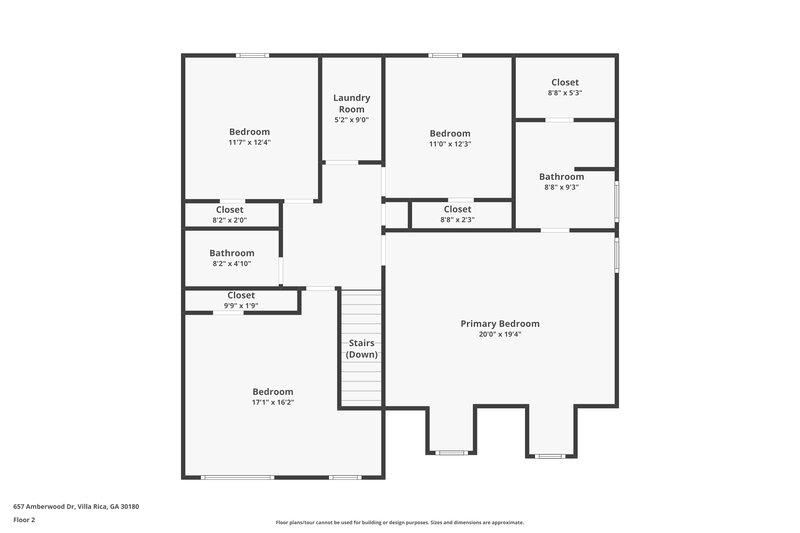 2,275/Mo, 657 Amberwood Dr Villa Rica, GA 30180 Floor Plan View 2