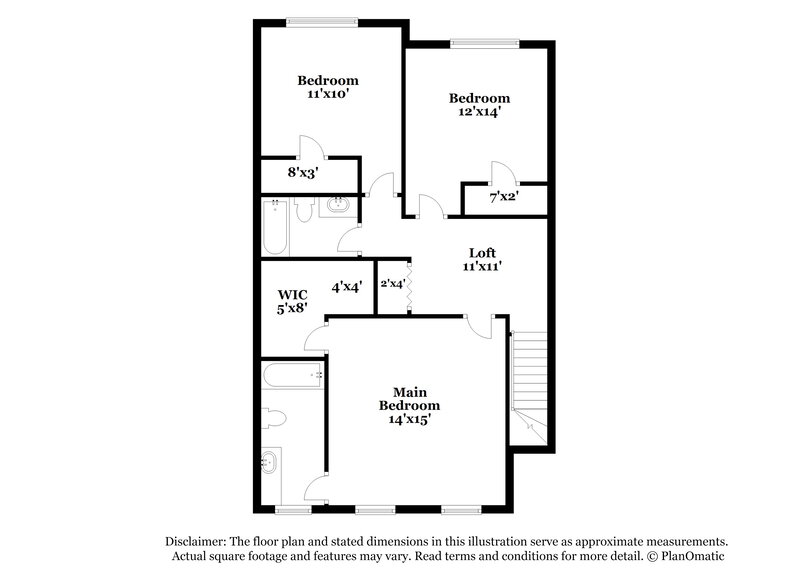 1,840/Mo, 35 Fieldview Ln Covington, GA 30016 Floor Plan View