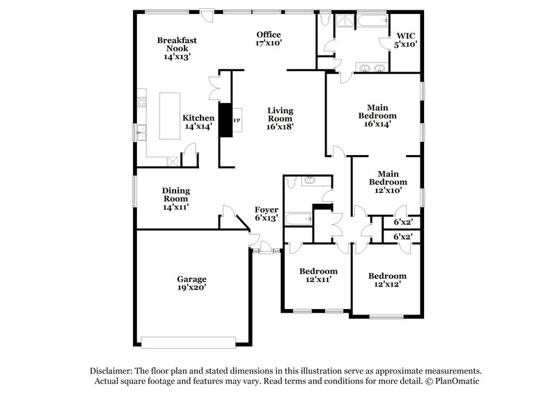 2,140/Mo, 30 Avonlea Dr Covington, GA 30016 Floorplan View