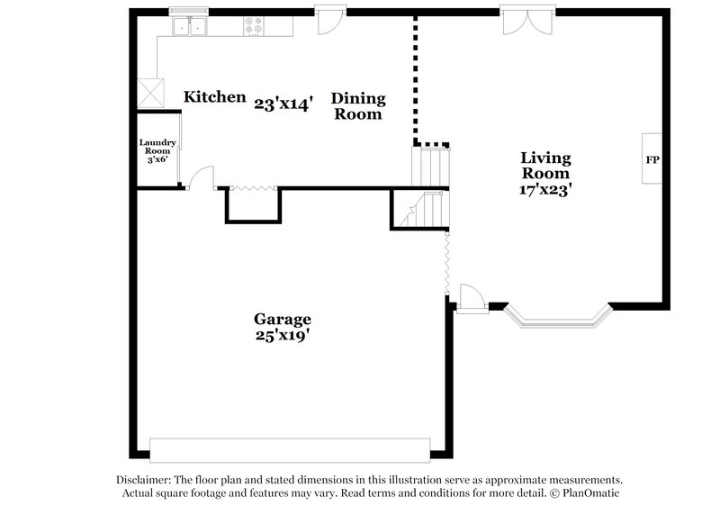 1,875/Mo, 216 Slicky Rock Ct Riverdale, GA 30274 Floor Plan View