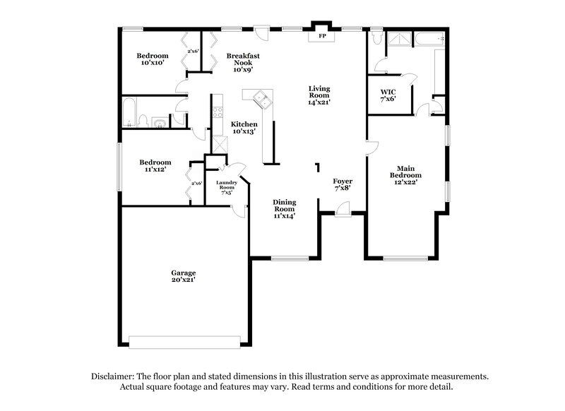 1,830/Mo, 205 Westridge Cir Dallas, GA 30132 Floor Plan View