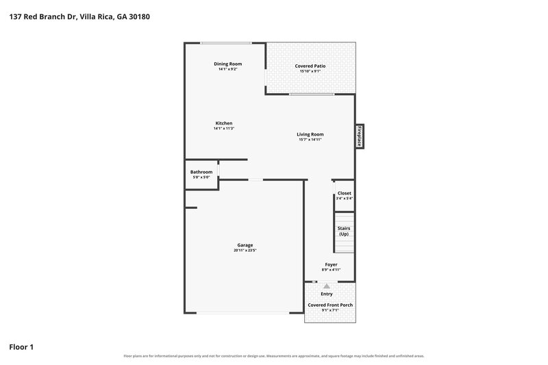 2,235/Mo, 137 Red Branch Dr Villa Rica, GA 30180 Floor Plan View