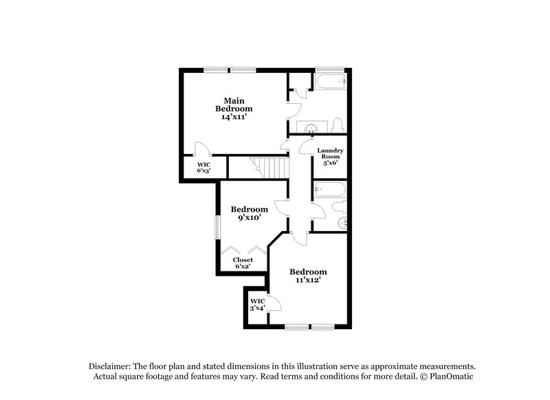1,950/Mo, 966 Windcroft Cir NW Acworth, GA 30101 Floor Plan View 2