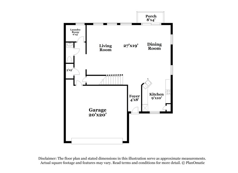 2,045/Mo, 5716 Sable Way Atlanta, GA 30349 Floor Plan View