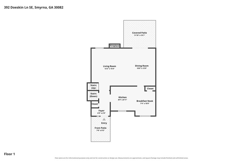 2,400/Mo, 392 Doeskin Ln SE Smyrna, GA 30082 Floor Plan View 2