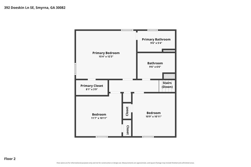 2,400/Mo, 392 Doeskin Ln SE Smyrna, GA 30082 Floor Plan View 3