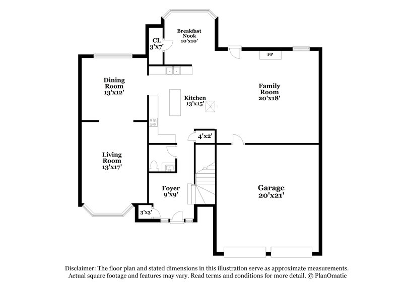 2,575/Mo, 357 Cobblestone Ct Hampton, GA 30228 Floor Plan View